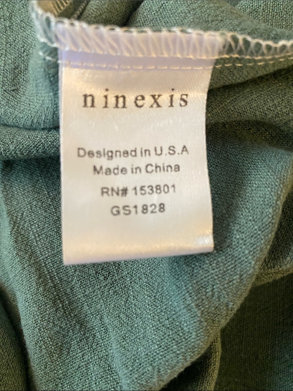 Cream & Sage Tiered Maxi Skirt w/Side Pockets Linen/Cotton Blend Size S - Picture 4 of 8